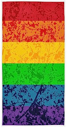GAIREG Rainbow Gay Pride Flag LGBT Handtücher, 38,1 x 76,2 cm, weiche, hochsaugfähige Handtücher für Badezimmer, Fitnessstudio, Dusche