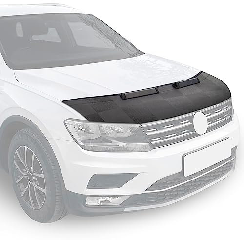 OMAC Haubenbra Steinschlagschutz Bonnet Bra kompatibel mit FIAT Scudo 2012-2016 Kariert Halb