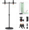 NEEWER T förmiger Tischhintergrundständer Set mit robuster Basis, abnehmbar Querstange, 360° Kugelkopf, Klemmen, Telefonhalter, 14-25 Projektorständer für Make up Lebensmittelproduktfotografie DS004
