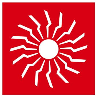 F014 - Alarm-Sirene - Schild und Brandschutzbeschilderung - Abmessungen nach Wahl- Norm ISO 7010