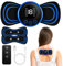 Flintronic Nackenmassagegerät, EMS Schulter Nackenmassage, 8 Modi 19 Stufen,Tragbares Mini Massagegerät, USB Mini Zervikal Massagegerät Muskelschmerzlinderung, für Arme/Schulter/Nacken/Rücken/Bauch