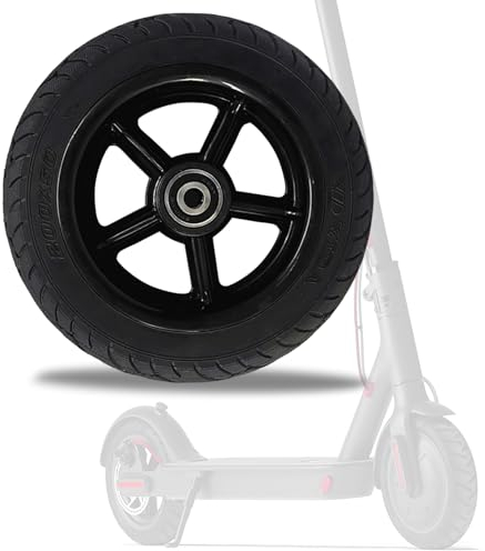 Golgner 8 Zoll E Scooter Reifen, Elektroroller Vollgummireifen 200x50, Nicht Pneumatischer Reifen, Scooter Vollreifen, Roller Ersatzradnabe mit Nabe, Rutschfest, für Elektro Roller Vorderrad