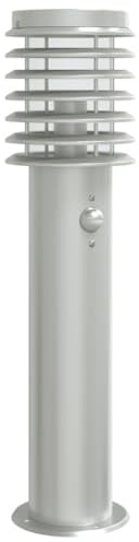 vidaXL Wegeleuchte mit Bewegungsmelder Silbern 60 cm Edelstahl