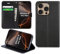 DN-Technology for iPhone 16 Pro Max Case Flip Leather Wallet Book Stand Folio Card Holder Phone Cover iPhone 16 Pro Max 6.9'' (BLACK)