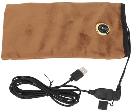 Chauffe-Mains USB Rechargeables, Coussin Chauffant électrique 2 en 1 pour Femmes et Hommes, Pochette Chauffe-Mains Portable, 3 Niveaux de Modes de Chaleur, Zone de Chauffage