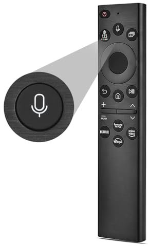 【BN59-01385A】 Voice Remote Replacement for Samsung TV Remote Control Smart TVs 2018-2024 Series 4k 8K Ultra HD Neo QLED, LED, The Frame and Crystal UHD Series with 4 Shortcut Buttons