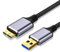 USB A to Micro B Cable 0.5M, External Hard Drive Cable USB 3.0 to Micro B Nylon Braided Compatible with WD Elements, Seagate Expansion, Toshiba, Samsung M3, Galaxy S5, LaCie, Maxtor