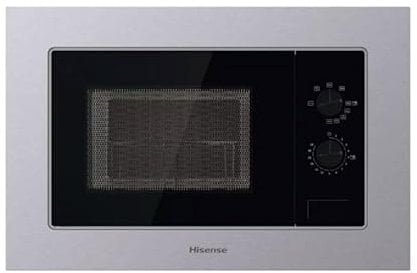 HISENSE BIM320G11X FORNO MICROONDE INCASSO 20L 800W GRILL AQUA CLEANING INOX VETRO NERO