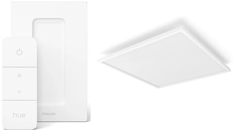 Philips Hue Surimu LED-Deckenpanel 60x60 cm & Dimmschalter V2 – Intelligente Beleuchtung mit kabelloser Steuerung