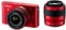 Nikon 1 J1 Compact System Camera - Red (10-30mm and 30-110mm Twin Kit, 10MP) 3 inch LCD Screen (Renewed)