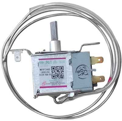 WPF34E WPF-34E Temperature Control Thermostat 2-Pins Sensor Probe, Compatible with Hisense Refrigerator Parts WPF34E 1806104