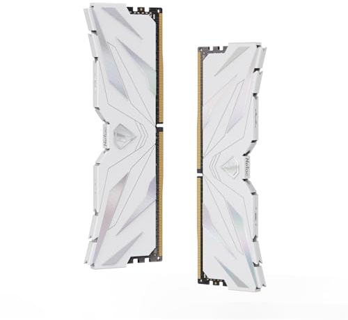 Netac Kit mémoire de bureau haute performance DDR4 3200 MHz C16 XMP 2.0 16 Go (2 x 8 Go) - Blanc