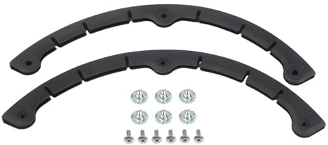 Opatiny 2 Stück Snowboard Nasenschutz für Schutzbügel für Kunststoff Deck Guard Strip Snowboards Ski Skateboards und Longboards Schraubeninstallation für Schwarz