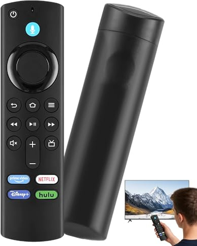 Replacement Voice Remote Control, Replacement Voice Remote 3rd Gen, Remote Control Replacement for AMZ Smart TV Stick (4k, 2nd Gen, 3rd Gen, Life), for AMZ Smart TV Cube (1st Gen, 2nd Gen, 3rd Gen)