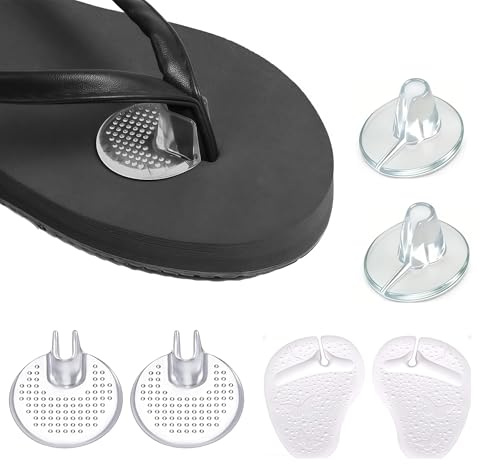 Vesavifaka 3 Pairs Silicone Toe Protectors, Transparent Toe Separators for Sandals, Gel Toe Protection Pads to Help Reduce Pain and Slipping Between Toes