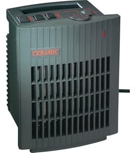 BERGER Keramik-Heizlüfter max. 1500 W | Leise mobile Heizung für Camping, Werkstatt, Büro, Bad | kleiner Heizlüfter mit 2 Leistungsstufen | Energiesparend & sicher