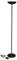 MAUL lampe halogène MAULsky 183cm hauteur | Intensité lumineuse variable en continu | Lampe sur pied avec interrupteur au pied | Lampadaire pour salon, bureau ou étude | 2250 lm | Noir