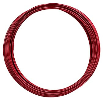 Vaessen Creative Filo di Ferro Modellabile da 5 m x 2 mm Rosso – Filo Flessibile per Creazioni Floreali, Realizzazione di Gioielli e Modellismo
