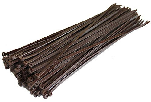 All Trade Direct Lot de 200 serre-c‚bles Marron 300 mm X 4,8 mm toutes tailles des stocks