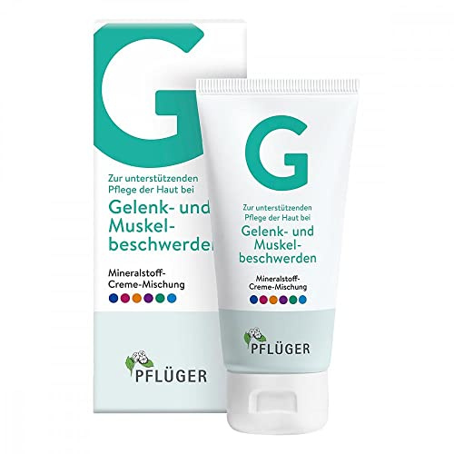 Pflüger G Creme, 75ml | Zur unterstützenden Pflege bei Gelenk- und Muskelbeschwerden, Mit Avocado- und Rizinusöl, Mineralstoff-Creme-Mischung G