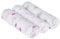 LÄSSIG Baby Spucktuch Pucktuch Mullwindeln Musselintuch 3er Set Baumwolle 85 x 85 cm/Swaddle & Burp Blanket L, Snail und Clouds Girls