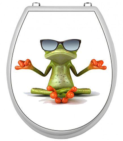 Werbetechnik Jeziorski Toilettensitz-WC Aufkleber Motiv: Frosch