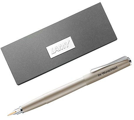 Lamy Füllhalter studio Palladium Modell 068, Feder OM, inkl. Laser-Gravur