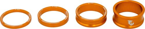 Wolf Tooth Precision Anodized Headset Spacers (Orange, 3, 5, 10, & 15mm)