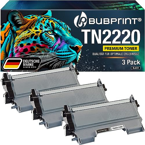 Bubprint XXL 3 Toner kompatibel als Ersatz für Brother TN2220 TN2210 für MFC-7360N MFC-7460DN HL-2130 HL-2135W HL-2240 HL-2240D HL-2250DN DCP-7055 DCP-7055W Fax 2840 Fax 2940 Schwarz