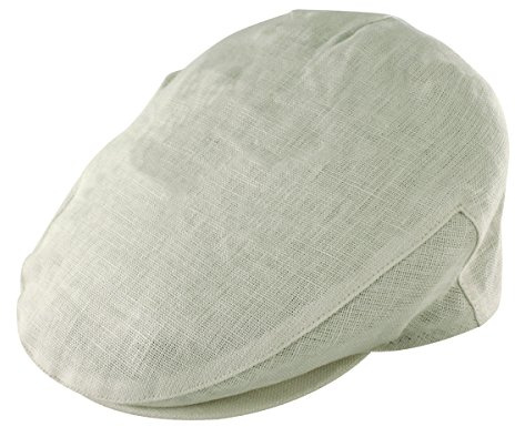 Failsworth Hats Irish Linen Flat Cap - Khaki
