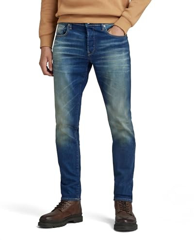 G-Star Men's 3301 Slim Jeans, Blue (worker blue faded 51001-A088-A888), 31W / 32L