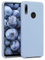 kwmobile Hülle kompatibel mit Huawei P Smart (2019) Hülle - Silikon Handy Case - Handyhülle weiche Oberfläche - kabelloses Laden - Hellblau matt