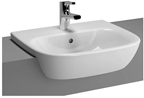 VitrA Zentrum White 49.5x42.5cm One Tap Hole Semi-Recessed Basin