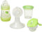 MAM Manual Breast Pump and Nursing Kit Includes 1 x Manual Breast Pump, Silicone Nipple, 1 x MAM Easy Start Anti-Colic Bottle 160 ml, 1 x Storage Pot and 4 x Nursing Pads - Green