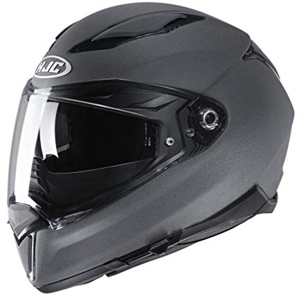 HJC Helmets Motorradhelm HJC F70 SEMI MAT/SEMI FLAT STONE GREY, Grau, XL, 15262310