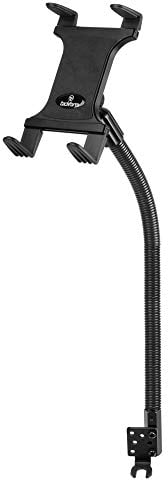 Tackform Soporte para tablet para coche y camión [montaje ELD] industrial de 22 pulgadas de aluminio con cuello de cisne para taxi, furgoneta, vehículo, semi, etc. Compatible con iPad, Galaxy, Surface