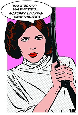 Komar Wandbild | Star Wars Classic Comic Quote Leia | Kinderzimmer, Jugendzimmer, Dekoration, Kunstdruck | ohne Rahmen | WB116-50x70 | Größe: 50 x 70 cm (Breite x Höhe), Bunt