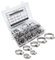 71 Pezzi Fascette Stainless Steel, Fascette Regolabili per Tubi Gamma 6-38mm, Assortimento di Fascette per Tubi con Cacciavite e Custodia, 7 Misure