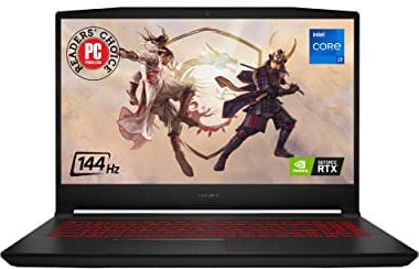 MSI Katana GF66 15.6 144Hz 3ms FHD Gaming Laptop Intel Core i7-11800H RTX 3060 16GB 512GB NVMe SSD Win11 (11UE-617)
