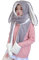 Ensemble 3 en 1 Chapeau Echarpe Moufle Femme Fille Bonnet Hiver Chaud en Peluche Chapeau Chapka Cagoules avec Foulard et Gants Cache Oreilles Capuche Bonnet de Ski Voyage Noël Outdoor