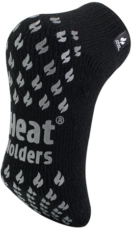 HEAT HOLDERS 1 Pair Herren 2.3 TOG Winter Warm Schick Knöchelsocken Dicke Socken Anti Rutsch Thermo Socken mit Griff