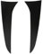1 Paire de Becquet de Lunette Arrière, Garniture de Couverture D'aile Latérale pour X1 E84 2009-2015, Garniture de Becquet de Lunette Arrière en Plastique ABS Noir Brillant Pièces de Carrosserie Autom