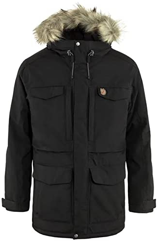 Fjällräven Herren Nuuk Parka, Black, L