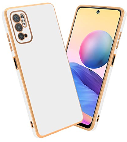 Cadorabo Hülle kompatibel mit Xiaomi RedMi Note 10 5G Poco M3 PRO 5G Schutzhülle TPU Silikon Case Liquid Design mit Kameraschutz Slim Case Hülle für Xiaomi RedMi Note 10 5G Poco M3 PRO 5G in Weiß