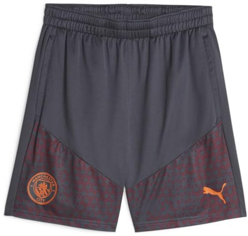 PUMA Mens Manchester City Football Training Shorts - Gray L