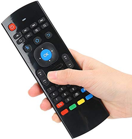 1 TV Remote Air Mouse, MX3 2.4G Wireless Fly Motion Sensing Wireless Remote Control Mouse Infrarot-Gyroskop für PC 6-Achsen-Übertragung Lernfunktion Vollständige Tastatureingabe