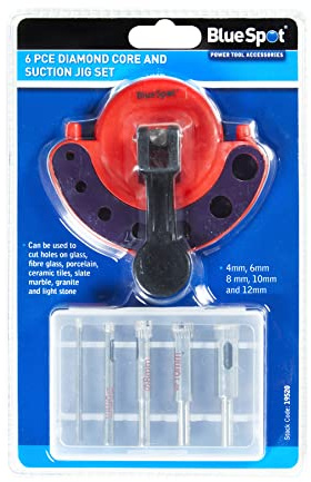 Blue Spot Tools 6 PCE Diamond Core and Suction Jig Set