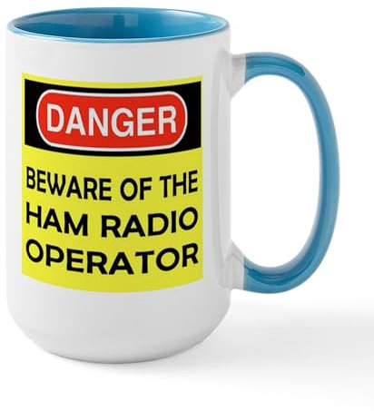 CafePress Ham Radio Mug 15 oz (444 ml) Ceramic Coffee Mug