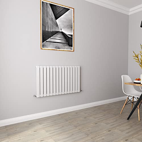 White Radiators Horizontal Rad Single Flat Panel Central Heating Radiators 600 * 1020mm