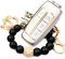 RFSRZ Schlüsselhülle Kompatibel mit Hyundai Genesis GV80 GV90 G70 G80 G90 GV70 Autozubehör Smart Armband Schlüsselhalter für Damen Herren (6 Tasten Weiß)